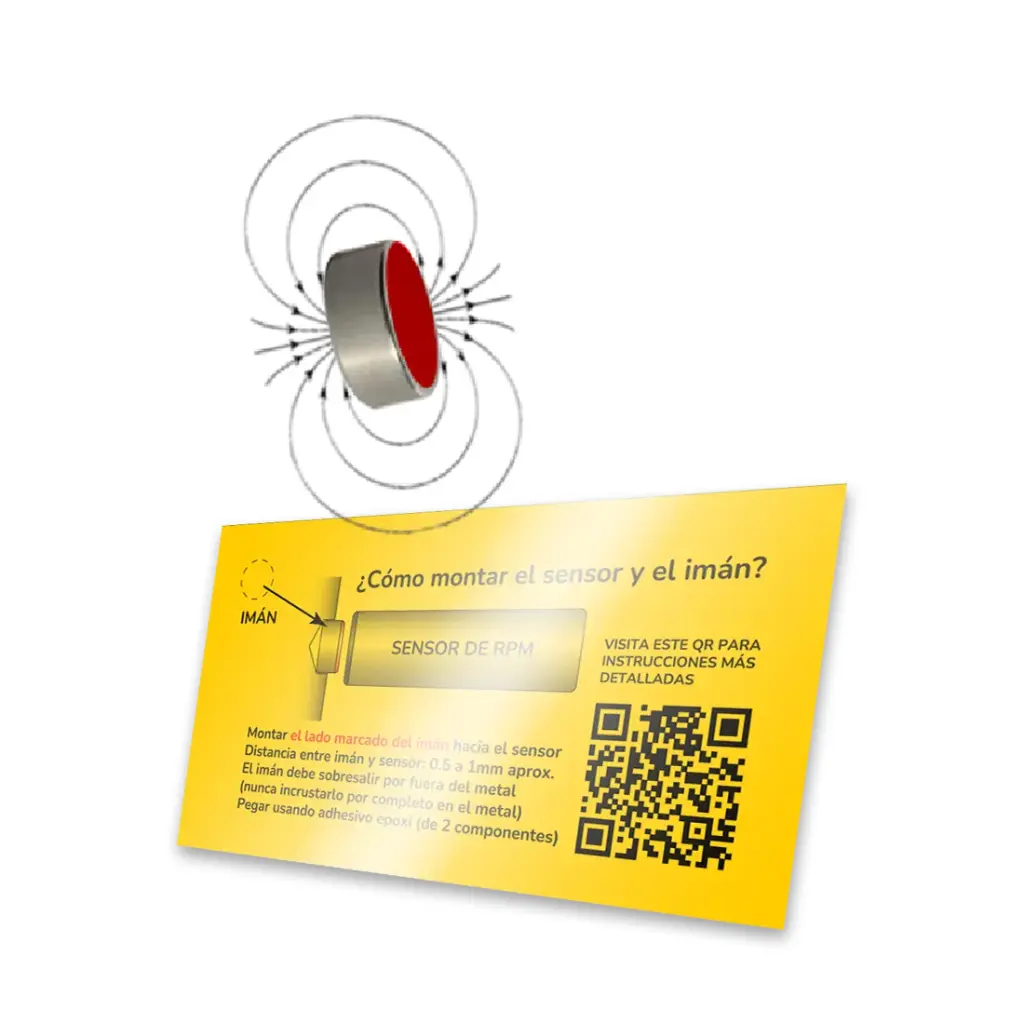 [IMAN-TARJETA] Ímã para Sensor de Rotação